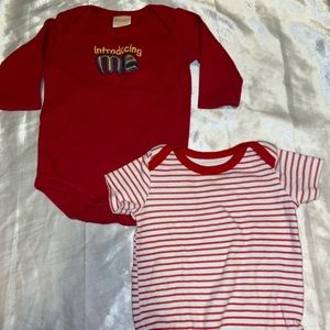 2 baby onesies